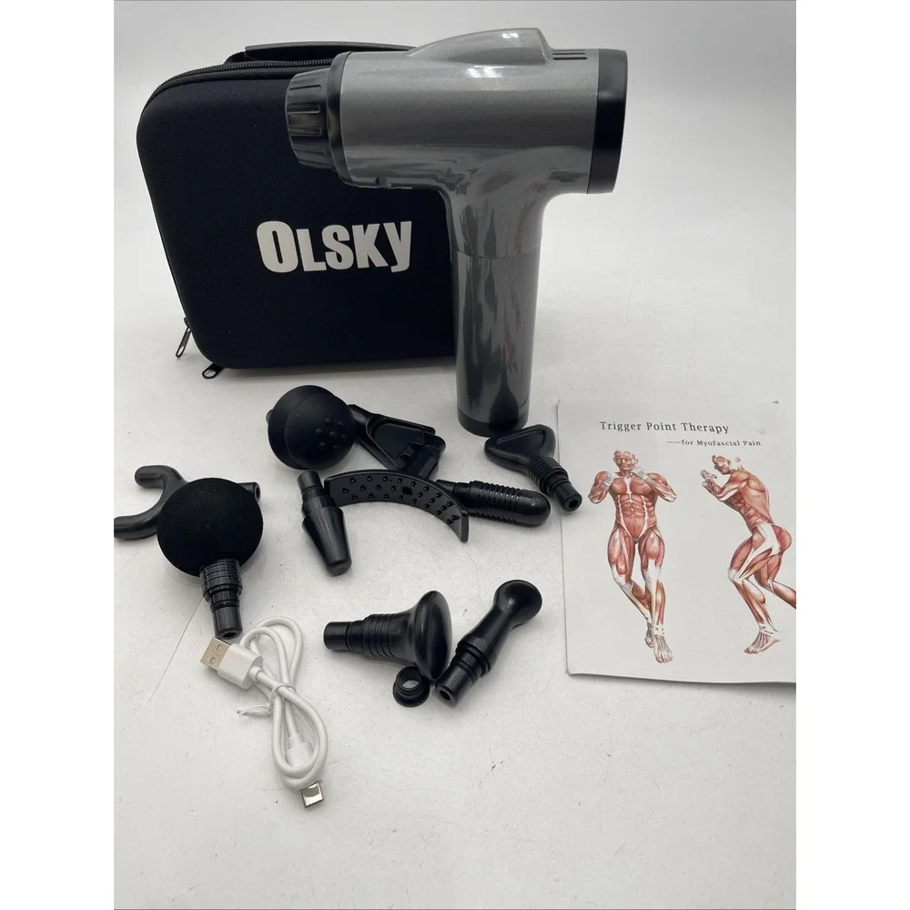 OLSKY Massage Gun Deep Tissue, Handheld Electric Muscle Massager, High Intensity